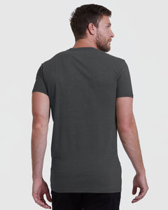 True ClassicCharcoal Heather Gray Tall Straight Hem Crew Neck T-Shirt