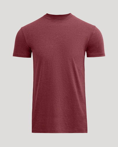 Tall Classic Crew Neck - Dark Heather Claret