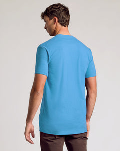 True ClassicDark Heather Bahama Blue Tall Straight Hem Crew Neck T-Shirt