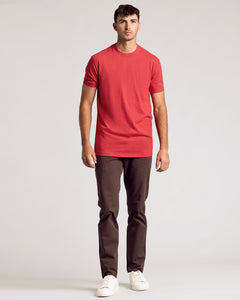 True ClassicDark Heather Lava Tall Straight Hem Crew Neck T-Shirt