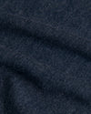 Heather Navy Tall Straight Hem Crew Neck T-Shirt's textured dark-blue fabric close-up.