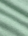 Heather Slate Green Tall Straight Hem Crew Neck T-Shirt, fine knit stitches visible.