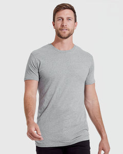 True ClassicHeather Gray Tall Straight Hem Crew Neck T-Shirt