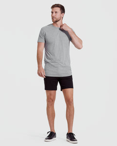 True ClassicHeather Gray Tall Straight Hem Crew Neck T-Shirt