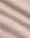Light Heather Slate Mauve Tall Straight Hem Crew Neck T-Shirt close-up knit detail.