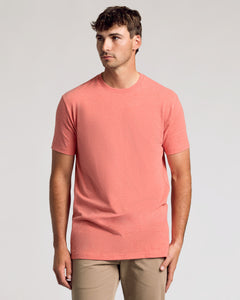 True ClassicLight Heather Vermilion Tall Straight Hem Crew Neck T-Shirt