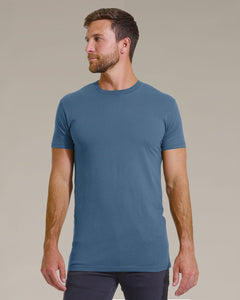 True ClassicIndigo Tall Straight Hem Crew Neck T-Shirt