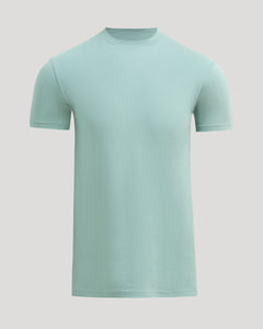 True ClassicSeabreeze Tall Straight Hem Crew Neck T-Shirt, plain-front, short sleeves.