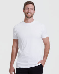 True ClassicWhite Tall Straight Hem Crew Neck T-Shirt