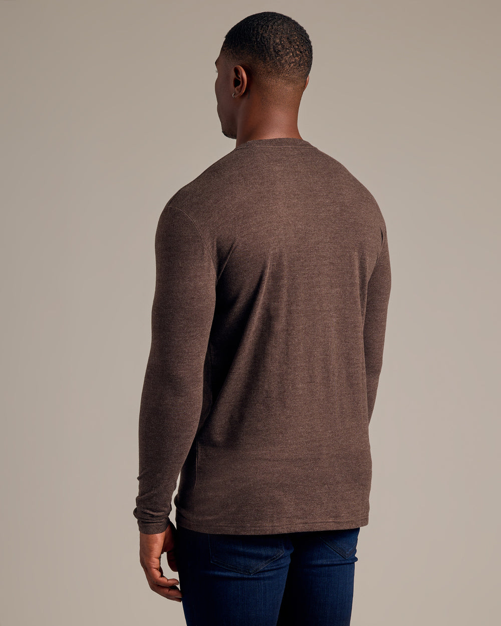 Dark Heather Cocoa Tall Long Sleeve T-Shirt