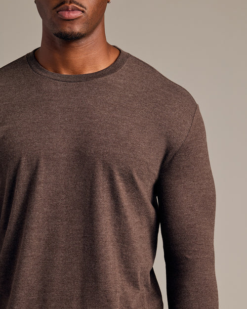 Dark Heather Cocoa Tall Long Sleeve T-Shirt