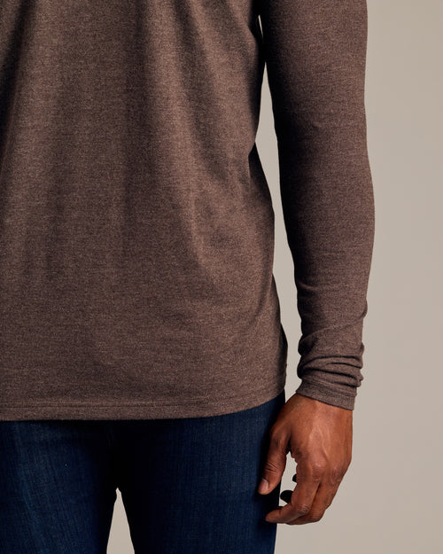 Dark Heather Cocoa Tall Long Sleeve T-Shirt