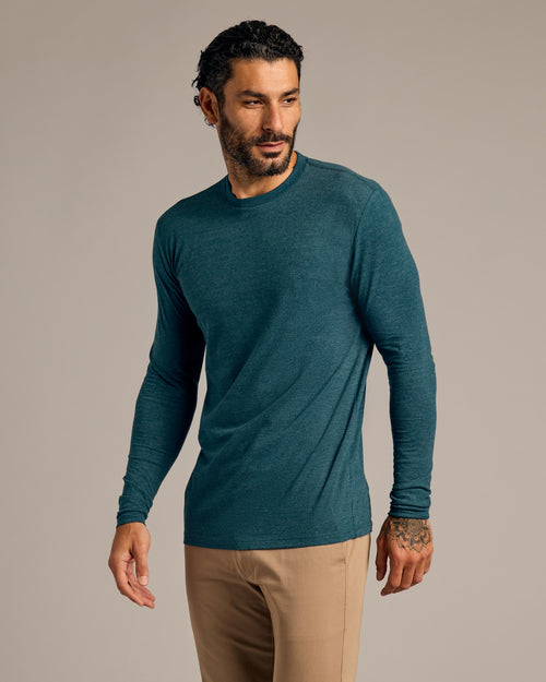 Dark Heather Pond Tall Long Sleeve T-Shirt