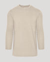 Heather Truffle Tall Long Sleeve T Shirt, light‐beige, soft fabric.