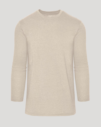 Tall Classic Long Sleeve Crew Neck - Heather Truffle