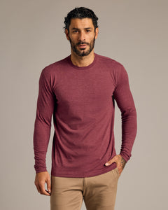 True ClassicHeather Burgundy Tall Long Sleeve T-Shirt