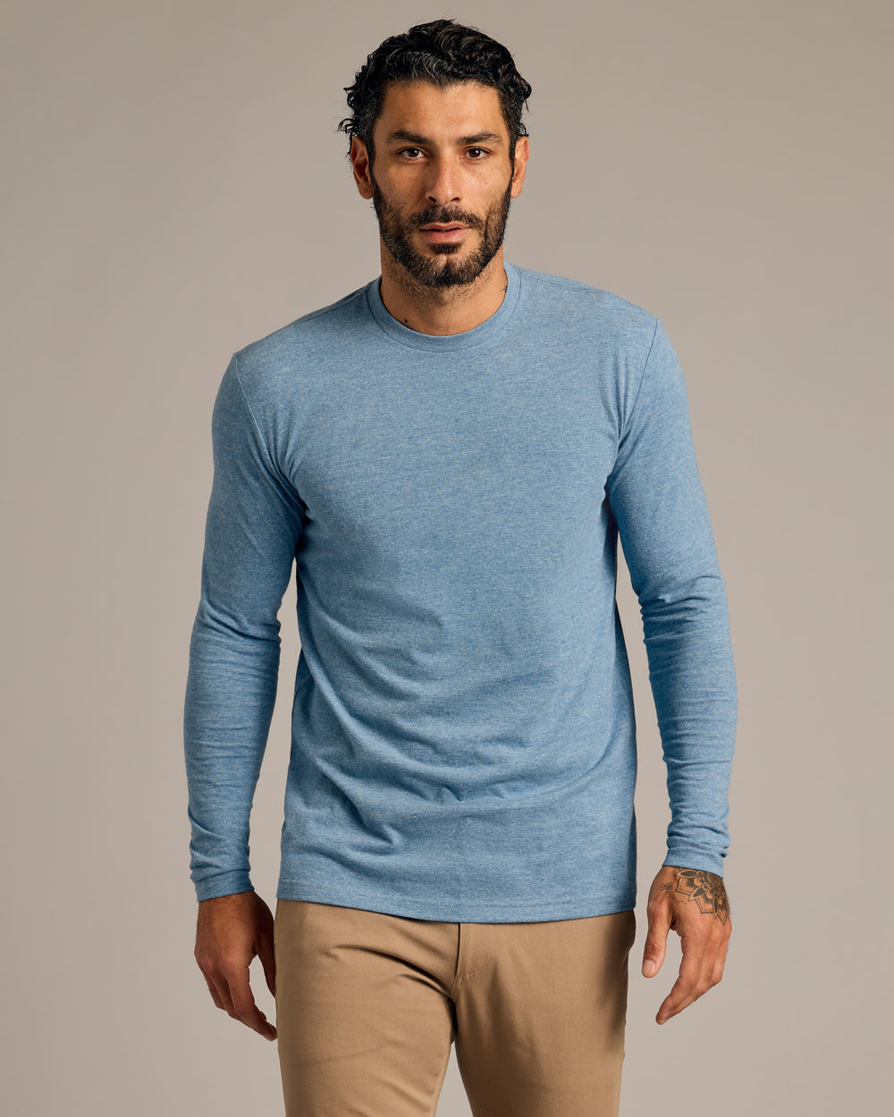 Heather Indigo Tall Long Sleeve T-Shirt