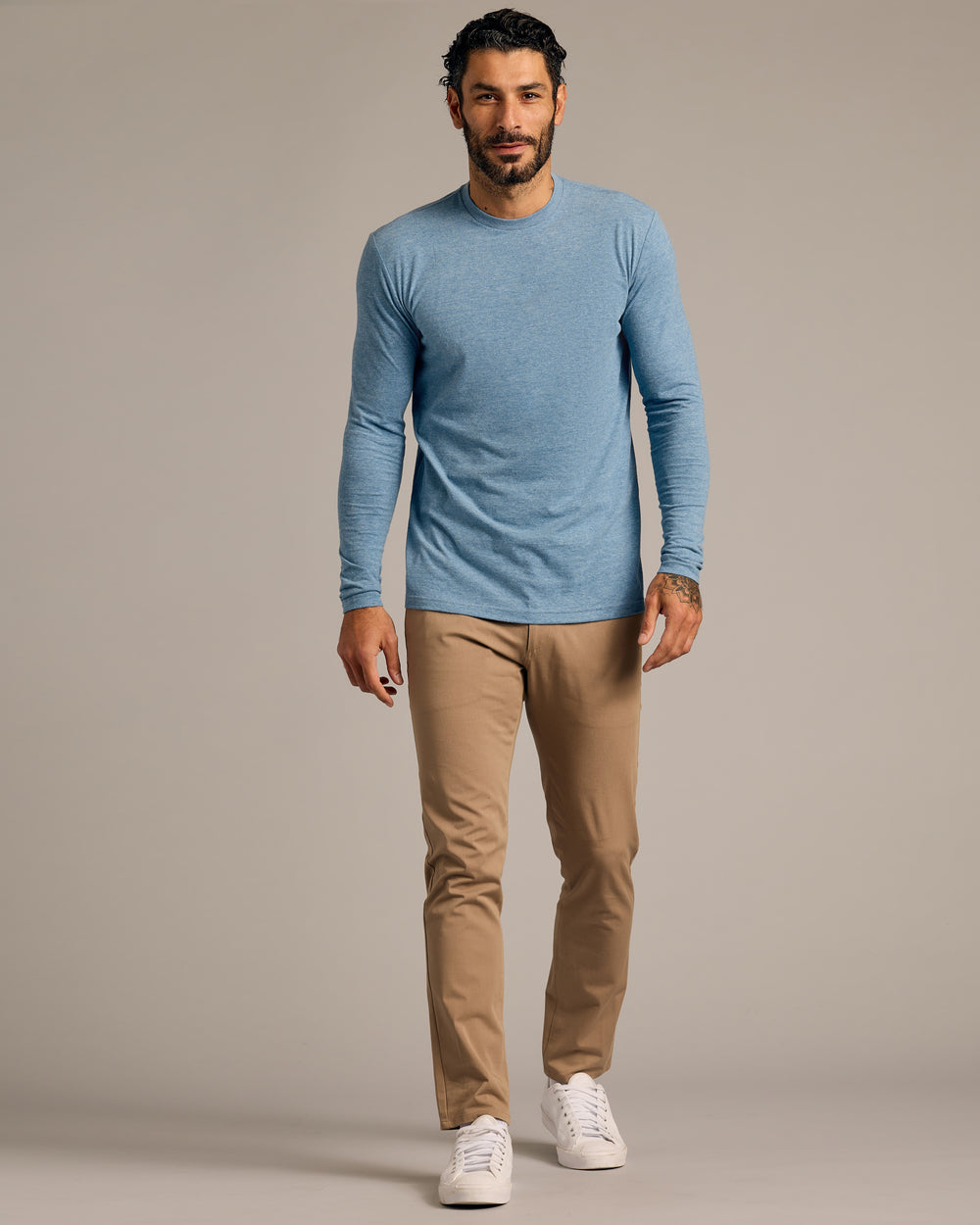 Heather Indigo Tall Long Sleeve T-Shirt