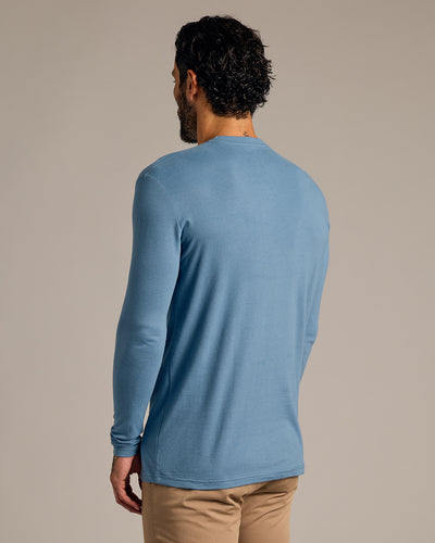 Tall Classic Long Sleeve Crew Neck - Indigo