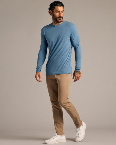 Tall Classic Long Sleeve Crew Neck - Indigo
