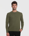 Neutral Tall Long Sleeve T-Shirt 3-Pack modeled in studio.