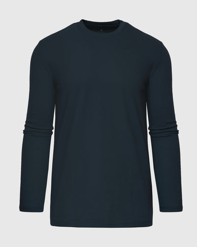 Tall Classic Long Sleeve Crew Neck - Navy