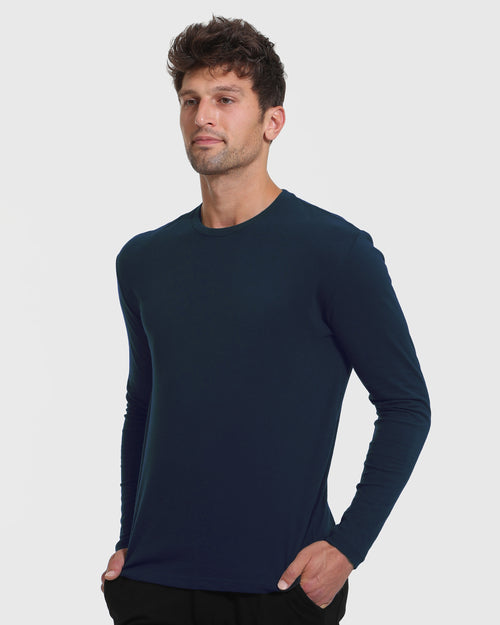 Navy Tall Long Sleeve T-Shirt