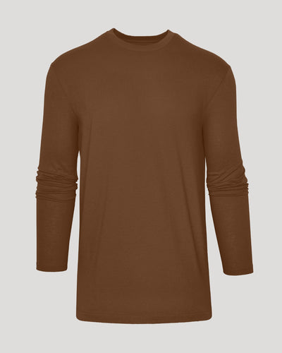 Tall Classic Long Sleeve Crew Neck - Sepiawood
