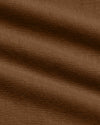 Close-up of Sepiawood Classic Crew Neck's brown knit fabric.