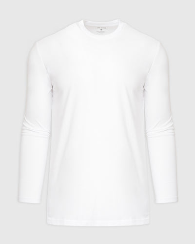Tall Classic Long Sleeve Crew Neck - White