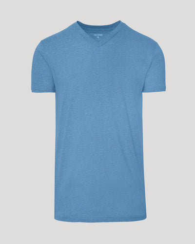 Tall Classic V-Neck - Dark Heather Blue Lake