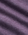 Dark Heather Plum Tall Classic V-Neck showing soft, textured knit fabric.