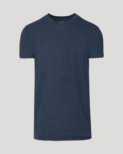 Tall Classic V-Neck - Heather Navy