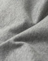 Heather Gray Tall Short Sleeve Classic V-Neck knit fabric close-up.