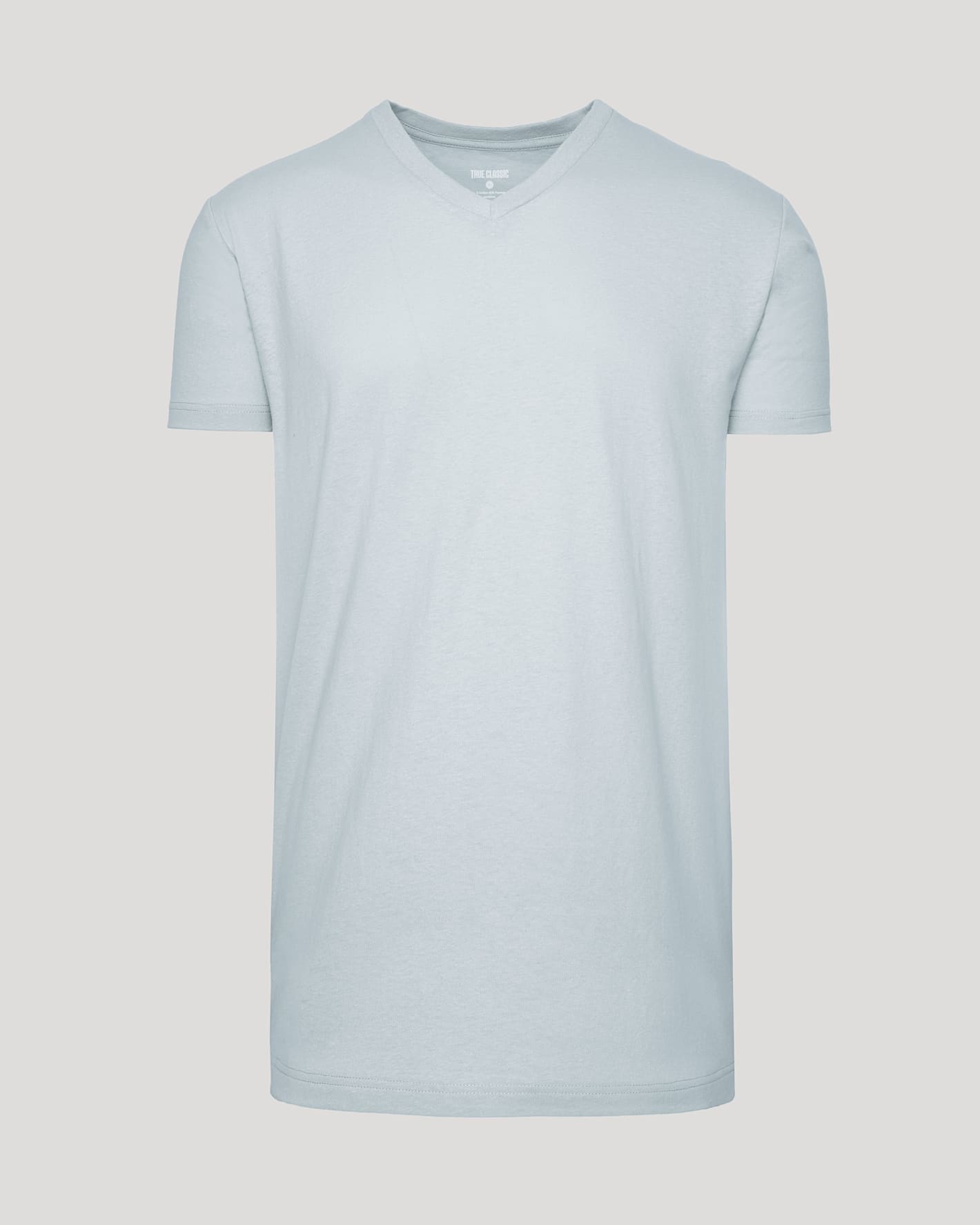 Icicle Tall Classic V-Neck T-shirt, tailored fit for taller frames.