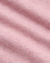 Light Heather Boysenberry Tall Classic V-Neck, soft pink knit fabric detail.
