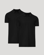 Black Tall Classic Polo 2-Pack