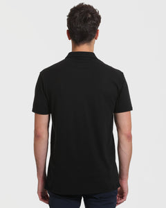 True ClassicBlack Short Sleeve Tall Polo