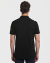 Back view of man in All Black Tall Classic Polo 3-Pack.