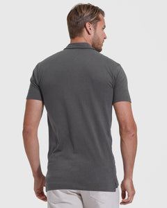 True ClassicCarbon Short Sleeve Tall Polo