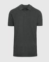 Charcoal Heather Gray Short Sleeve Tall Polo, ultra-soft, fitted, and stylish.