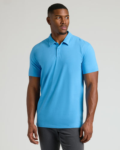 Polo classique grand - Dark Heather Bahama Blue