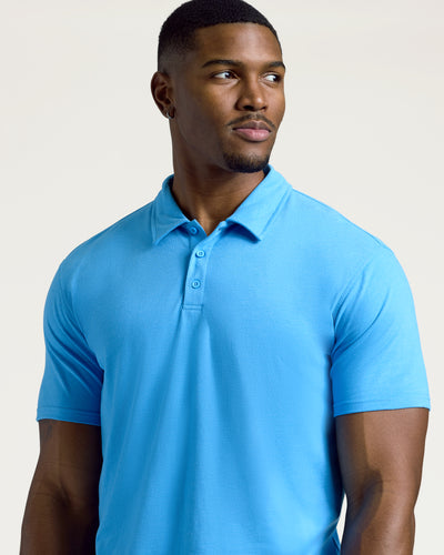 Polo classique grand - Dark Heather Bahama Blue