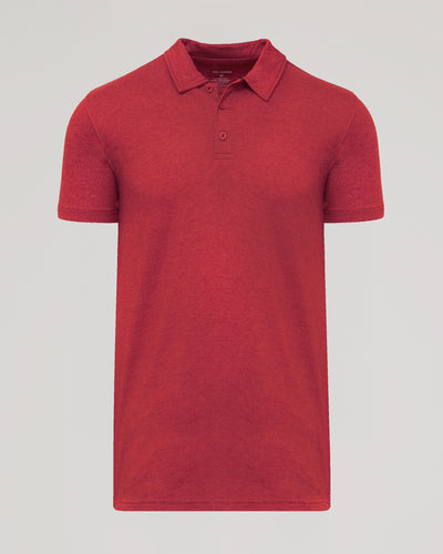 Tall Classic Polo - Dark Heather Lava