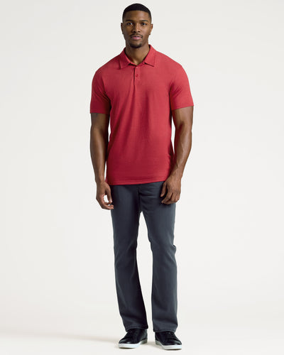 Tall Classic Polo - Dark Heather Lava