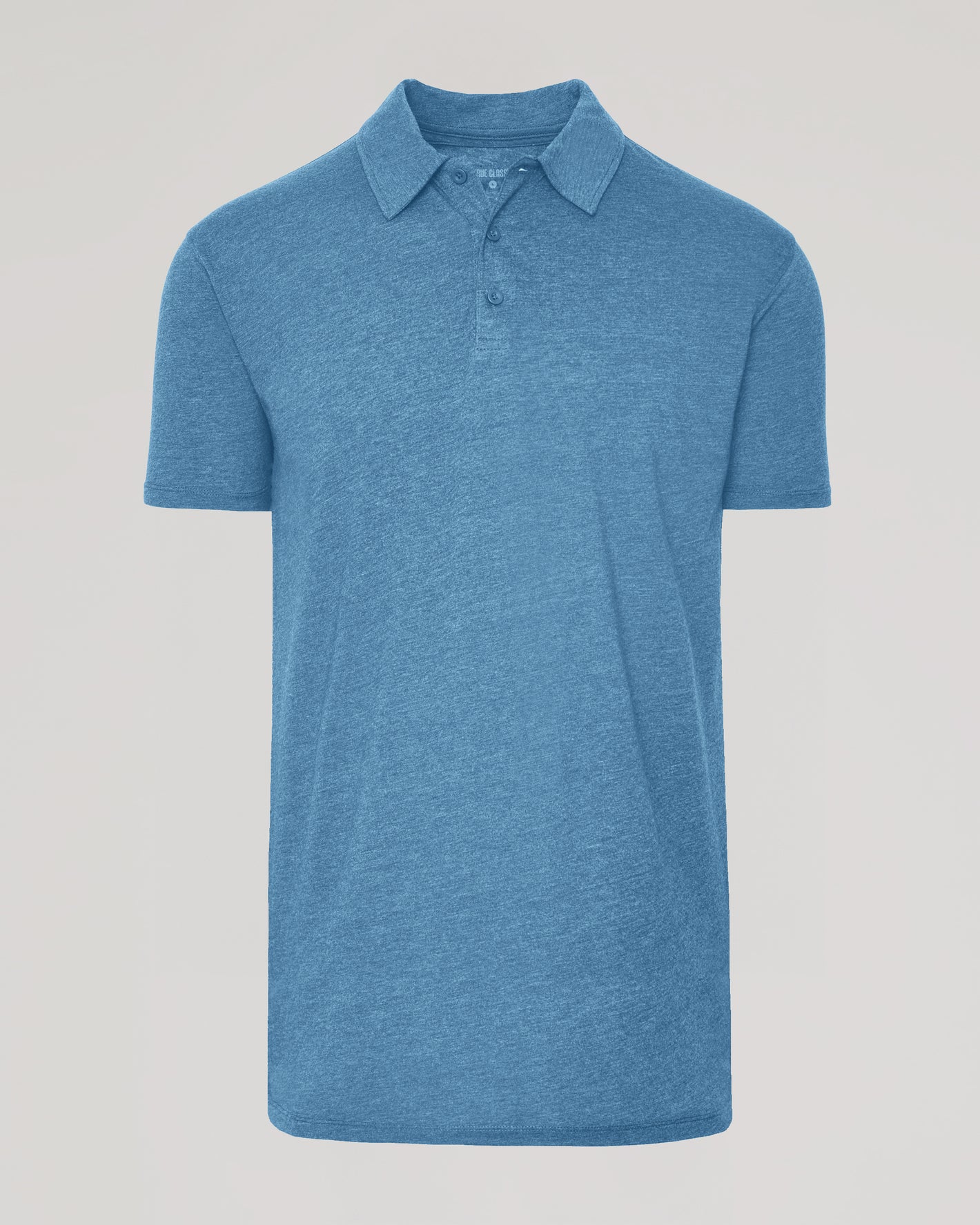 Dark Heather Tempest Short Sleeve Tall Polo with a classic collar.