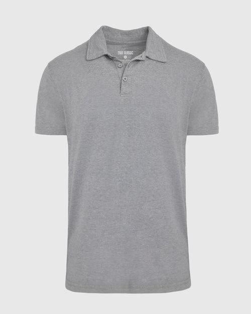 Heather Gray Short Sleeve Tall Polo