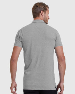 True ClassicHeather Gray Short Sleeve Tall Polo