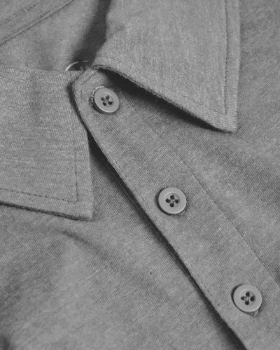 Tall Classic Polo - Heather Gray