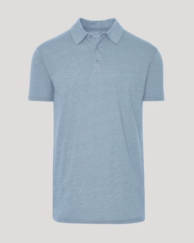 Tall Classic Polo - Heather Indigo